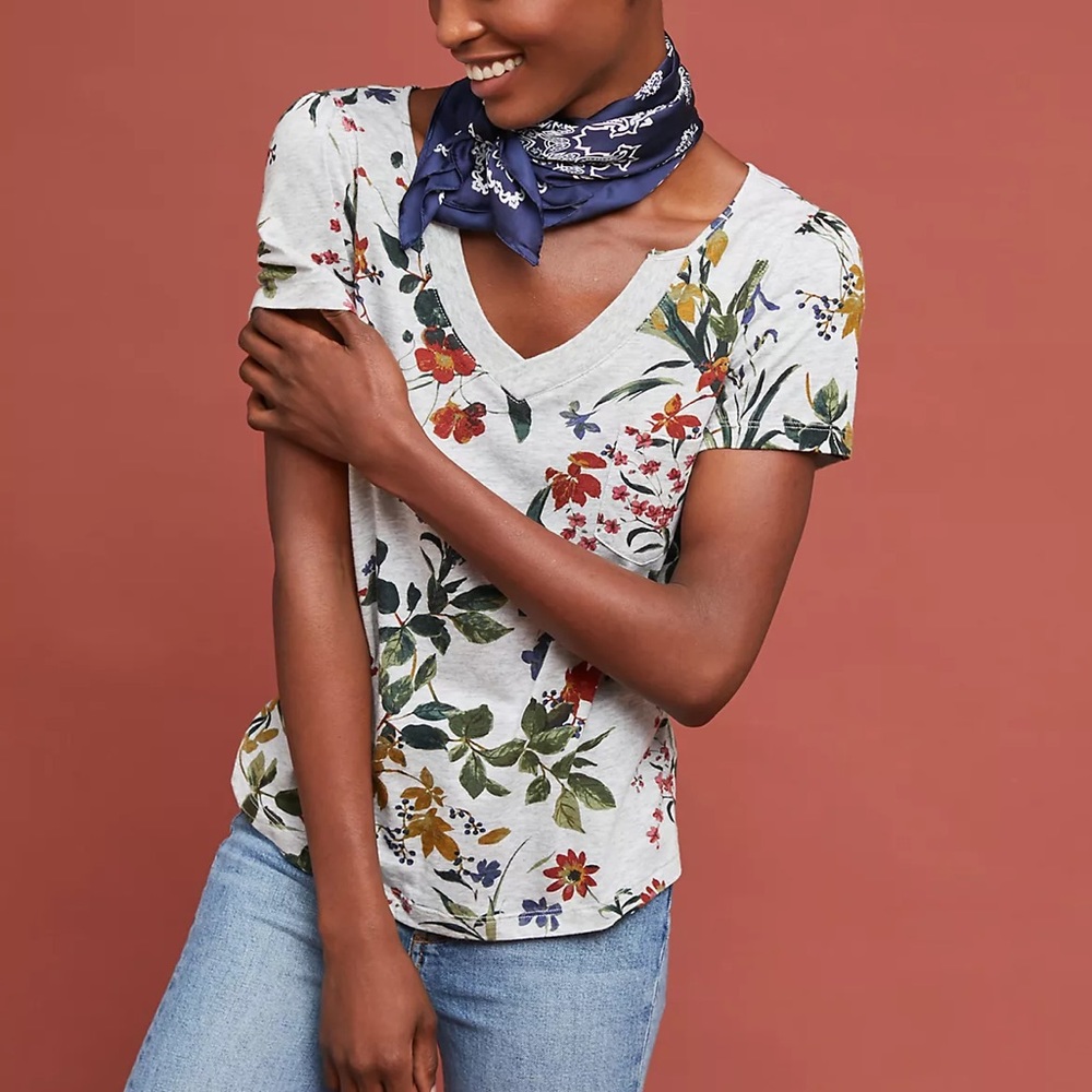Maeve by Anthropologie Mayotte V-Neck Top